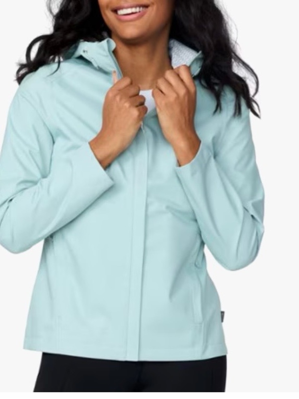 FREE COUNTRY X20 waterproof rain jacket in Green Tea